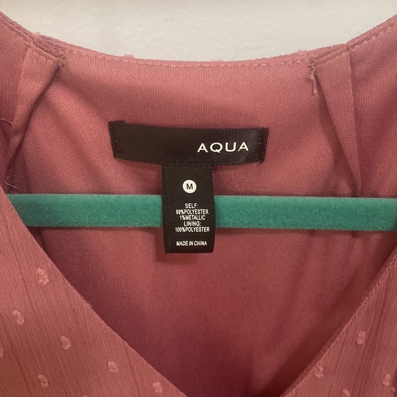 Aqua Size M Smocked Waist Dress - Picture 2 of 5